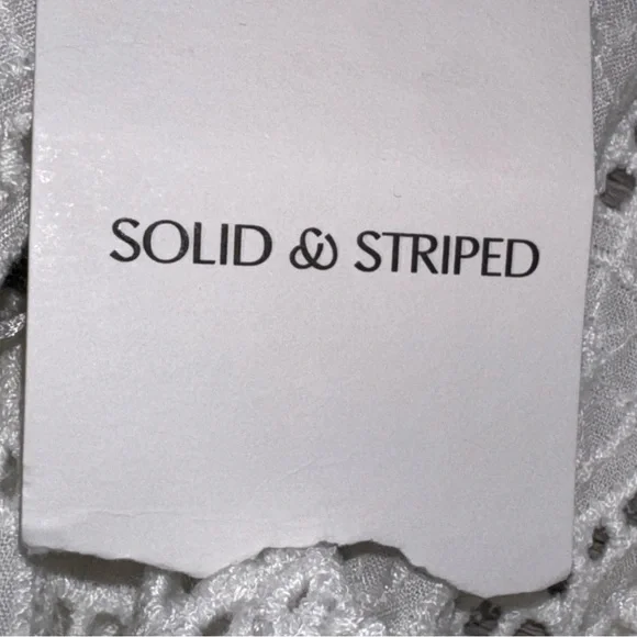 NWT Solid & Striped x REVOLVE Kai white Brule Leaf Eyelet maxi dress size xsmall - Picture 12 of 14